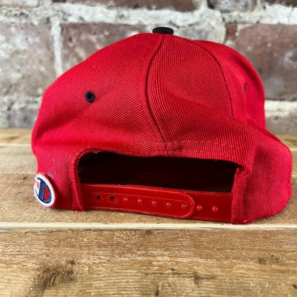 Vtg 1990's Chicago Bulls Six Time NBA Champions Wool Snapback Hat Headmaster - Picture 4 of 6